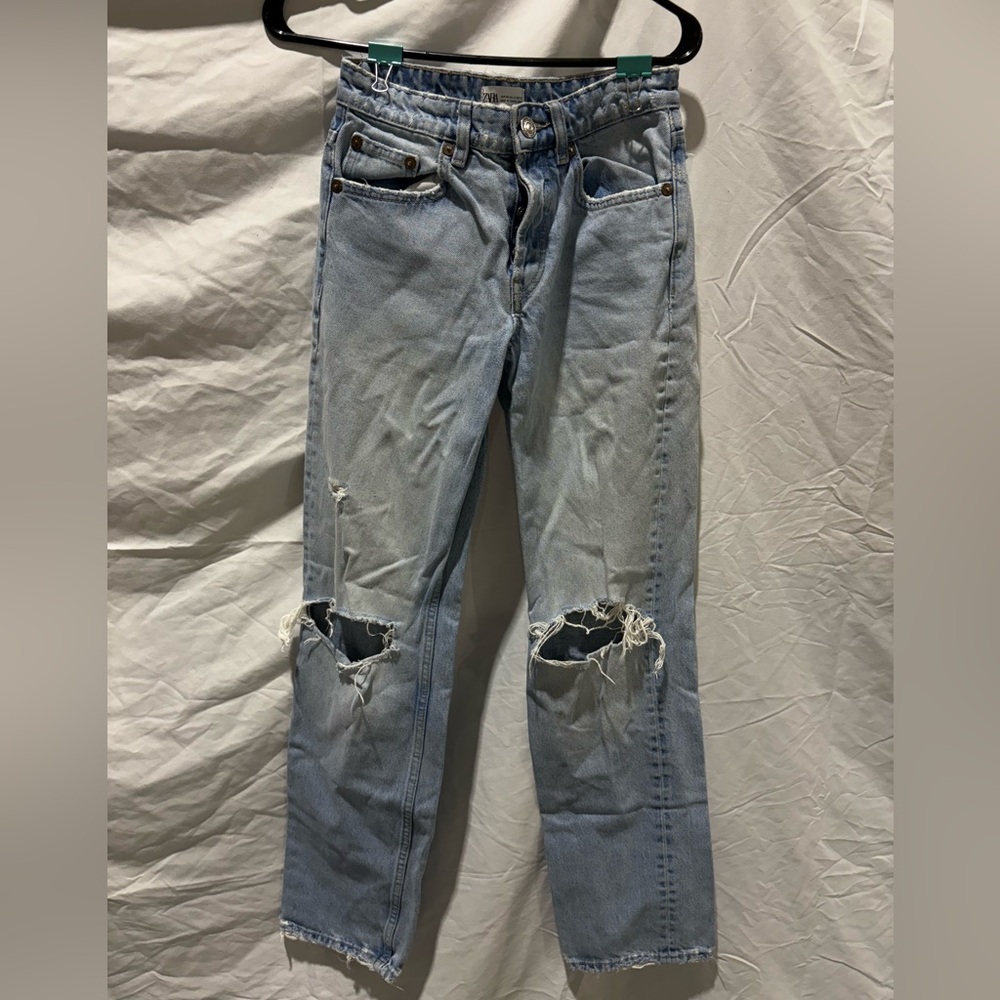 Zara Light Blue Denim Jeans